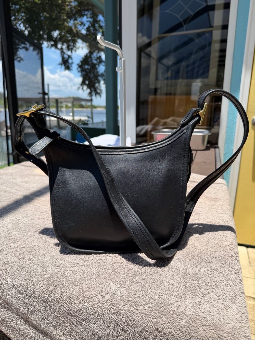 Coach Vintage Black Leather Janice Legacy Crossbody 9950 Dominican Republic - Picture 10 of 14